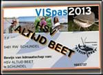 Bezorging vispas 2013 en overige vergunningen