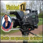 Visblad TV film opname's met Ed Stoop